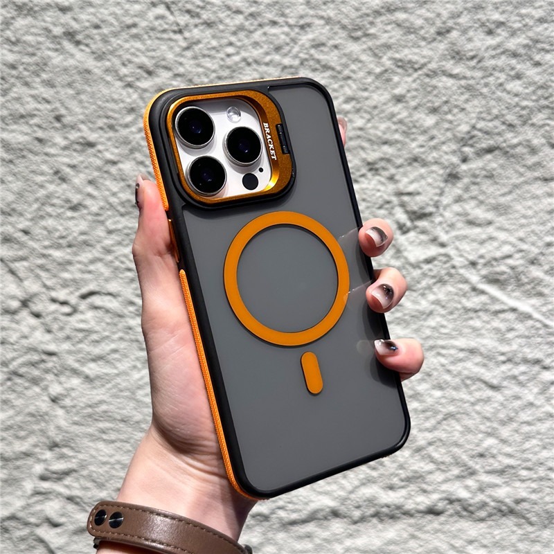 ที่วางเลนส์โลหะ ดูดแม่เหล็ก ปุ่มโลหะ เคสโทรศัพท์ ใช้ได้กับ iPhone15promax 16promax 11 14promax 13promax 13pro 15pro 12promax 15plus 11promax ฝาครอบกันกระแทก