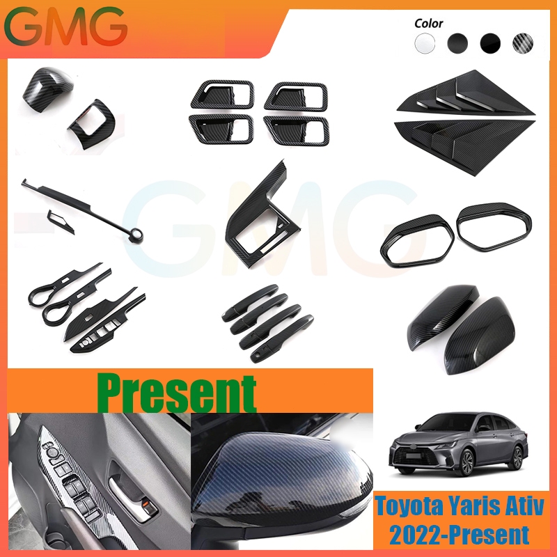 Toyota Yaris Ativ (2022-ปัจจุบัน) ฝาครอบสวิตช์กระจกพวงมาลัย ฝาครอบหัวเกียร์