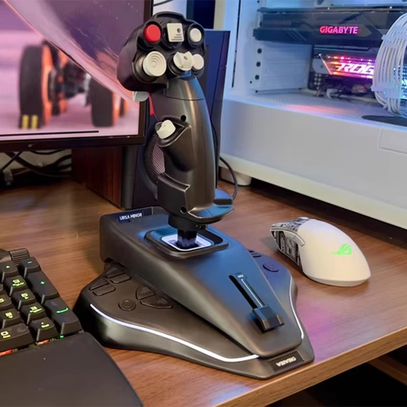 WINWING URSA MINOR จอยสติ๊กเที่ยวบินซ้าย/ขวามือจอยสติ๊กวิดีโอเกม Flight Simulator สําหรับ DCS X-Plan