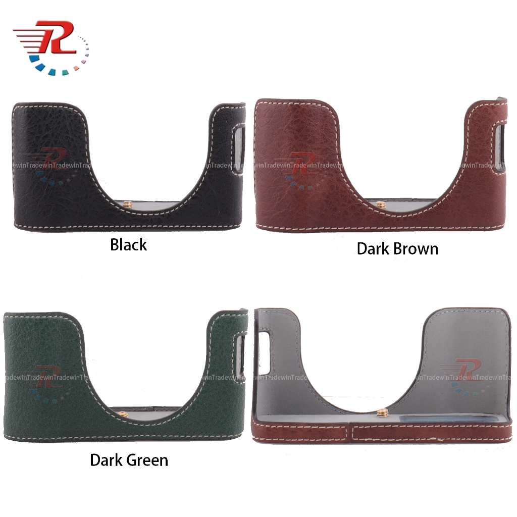 กระเป๋ากล้องหนังครึ่งเคสสําหรับกล้อง Fujifilm X100VI X100 Mark VI