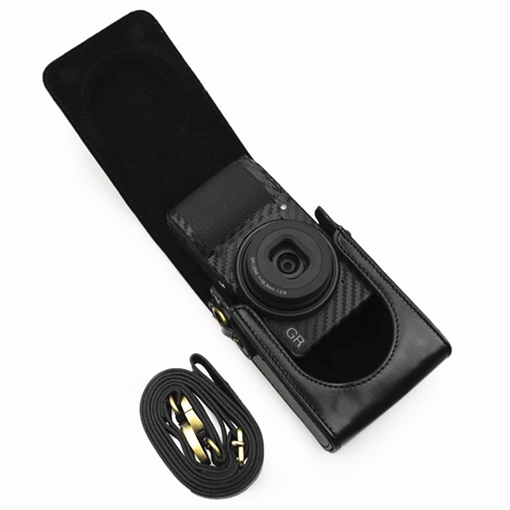GR4 GR3 GR3X GR2 Retro PU กระเป๋ากล้องหนังสําหรับ Ricoh GR II IIIx IV GRIV GRII GRIII GRIIIx กล้อง ราคา ถูกที่สุด ดีลบีเคเค แกลเลอรีภาพที่ 7