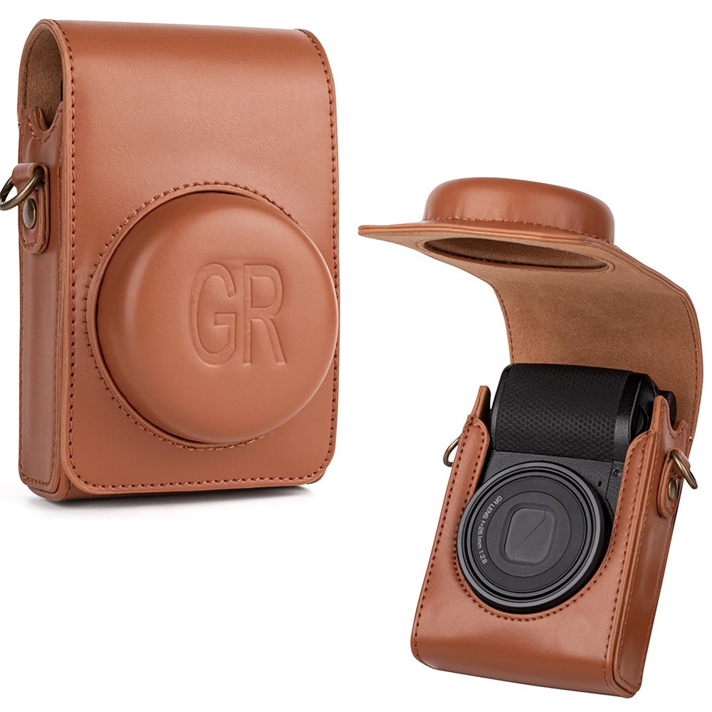 GR4 GR3 GR3X GR2 Retro PU กระเป๋ากล้องหนังสําหรับ Ricoh GR II IIIx IV GRIV GRII GRIII GRIIIx กล้อง ราคา ถูกที่สุด ดีลบีเคเค แกลเลอรีภาพที่ 8