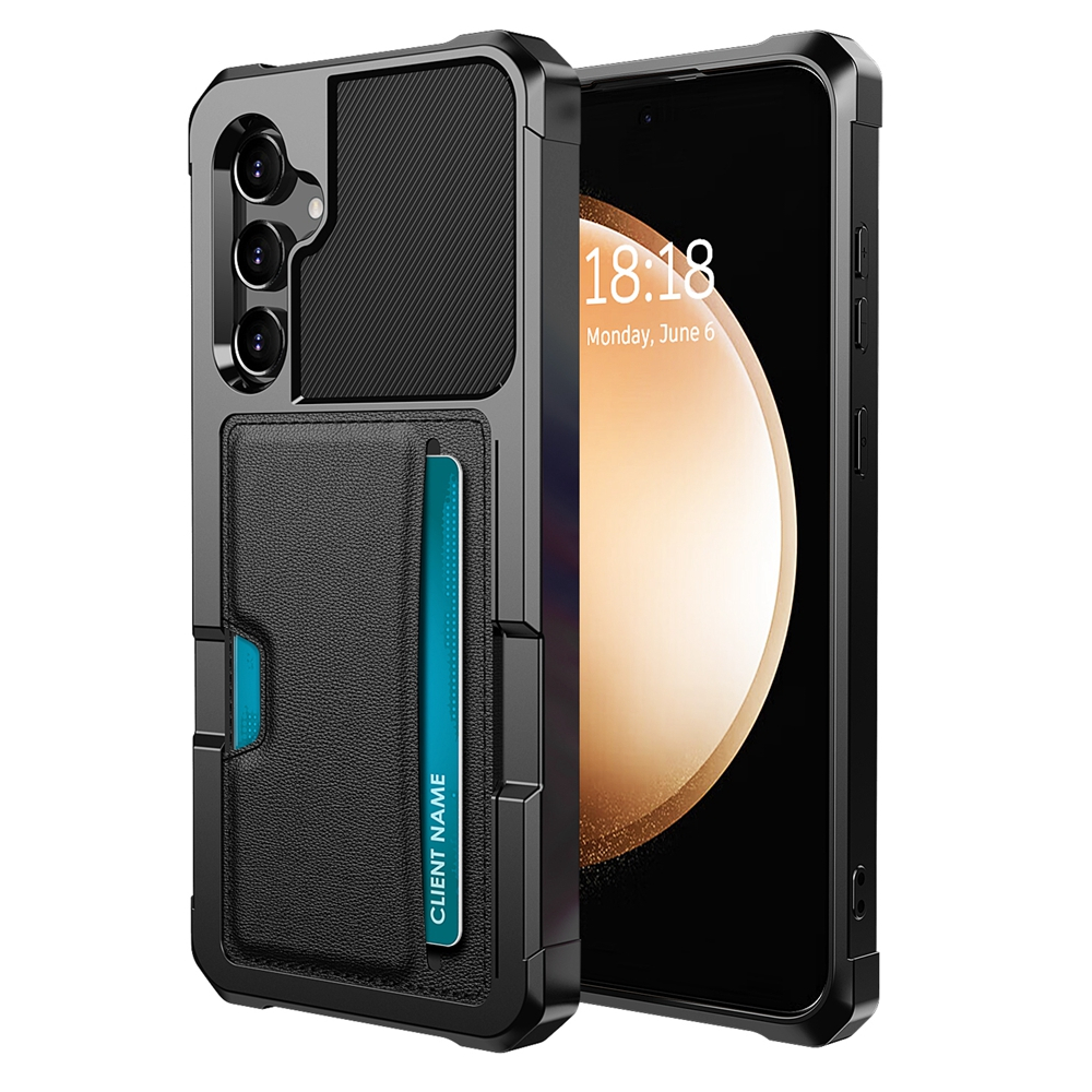 SAMSUNG สําหรับSamsung Galaxy S20 S21 S22 S23 S24 S25 S26 edge Ultra FE S10 Plus S10eกรณีหรูหราแบบพกพาในตัวผู้ถือบัตรShockProofปกหลังปลอก