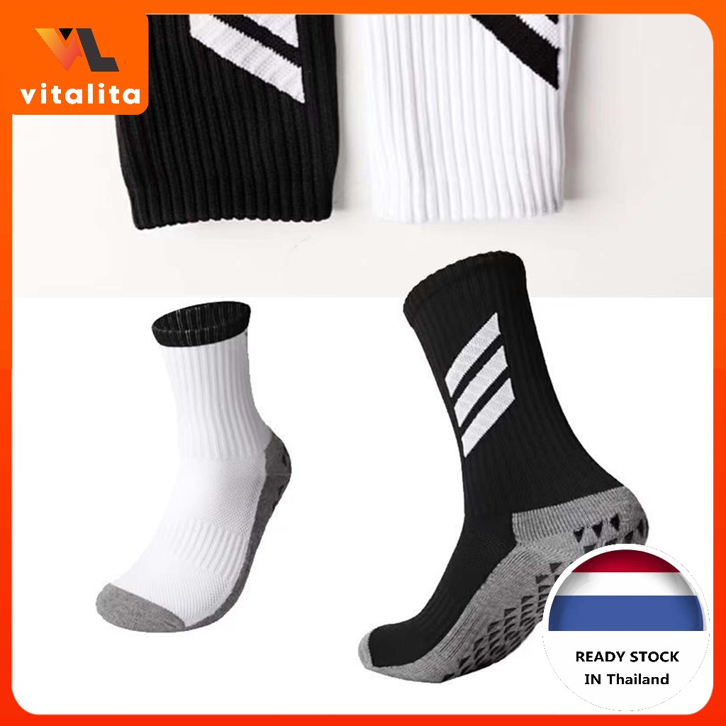 ถุงเท้าฟุตบอลกันลื่น ยืดหยุ่น สวมใส่ง่าย สำหรับผู้ชายและ unisex