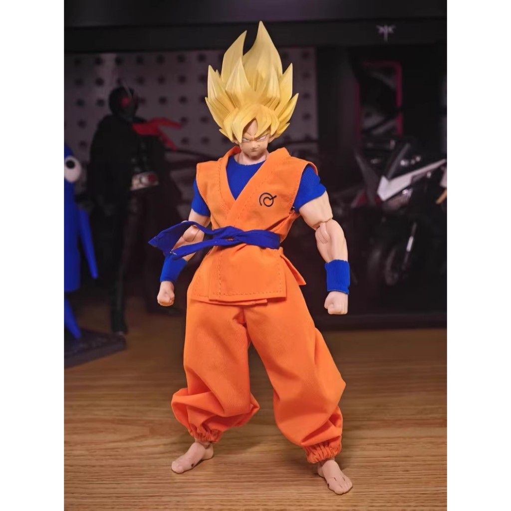 NANA Dragon Ball 7 Dragon Ball shf Sun Wukong ชุดชุดฝึกซ้อมผ้าชุดเพาะปลูก