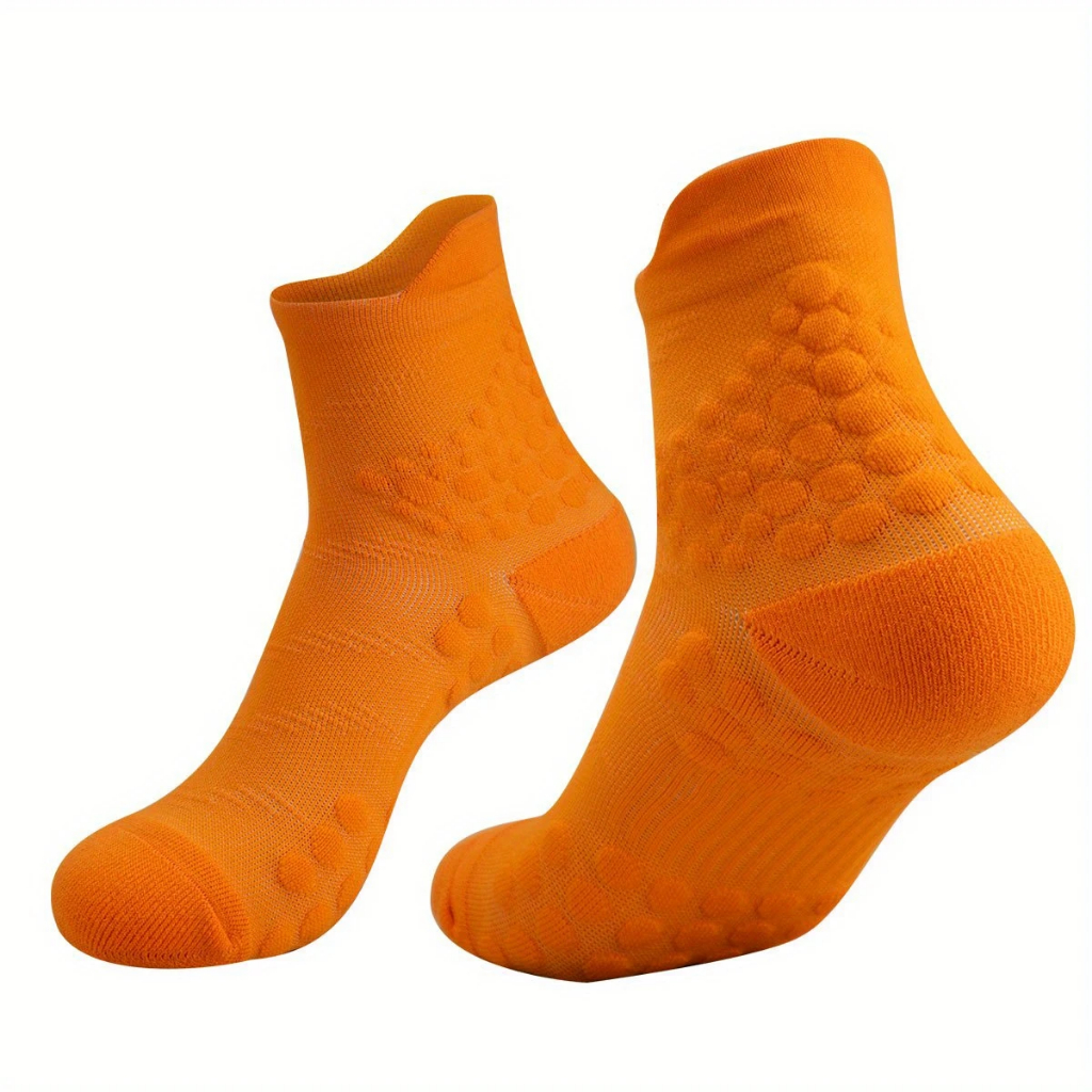 Mid-Tube Marathon Running Sports Socks Massage Soles ถุงเท้าออกกําลังกาย