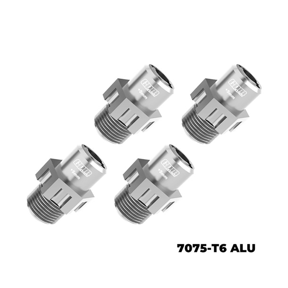 7075 ALLOY 17 มม.ล้อ HUBS WIDEN 5 มม.สําหรับ TRAXXAS 1/8 JATO 4X4 VXL