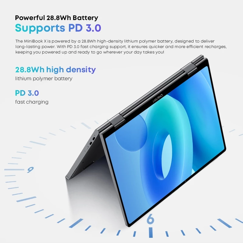 2026 Chuwi Minibook X 1-In-2 Tablet With Intel N150 10.51-Inch Fhd Ips Screen Lpddr5 12Gb 512G Ssd Windows 11 1200x1920 Laptop thumbnail 7