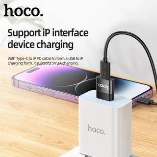 hoco. UA17 2in1 ADAPTER หัวแปลง ตัวแปลง สัญญาณ สายชาร์จ หัวแปลง USB Micro​ Type-c​ iP