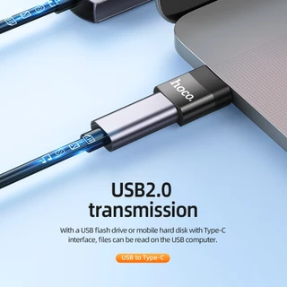 hoco. UA17 2in1 ADAPTER หัวแปลง ตัวแปลง สัญญาณ สายชาร์จ หัวแปลง USB Micro​ Type-c​ iP