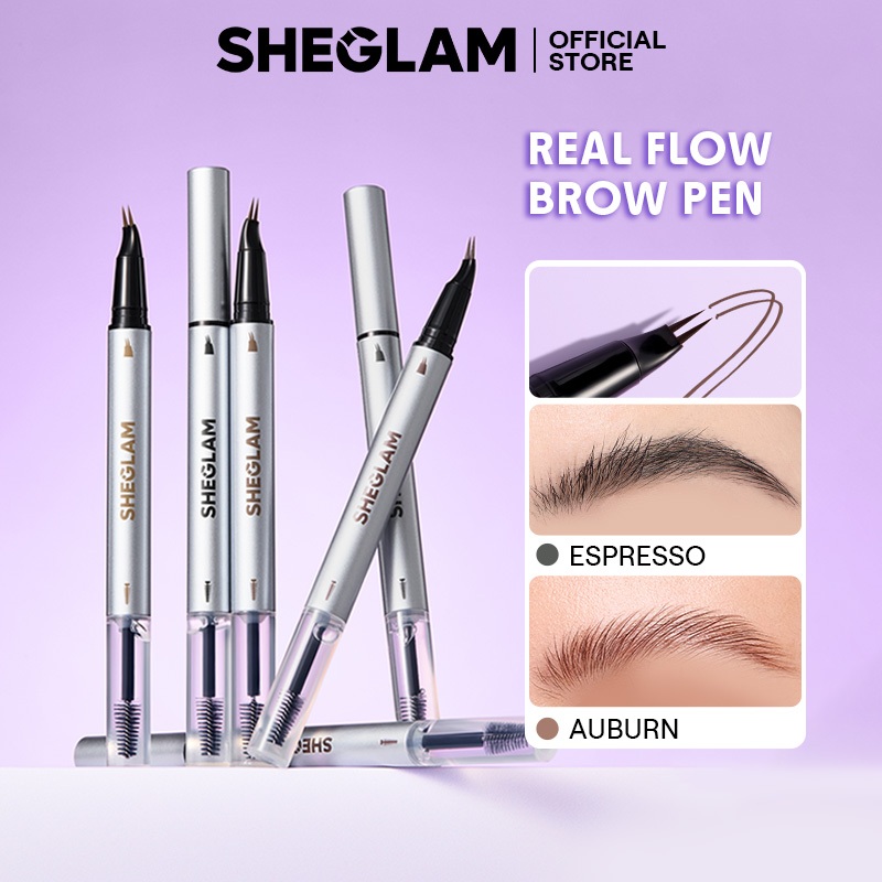 SHEGLAM ปากกาเขียนคิ้วเคลือบการไหลของจริง