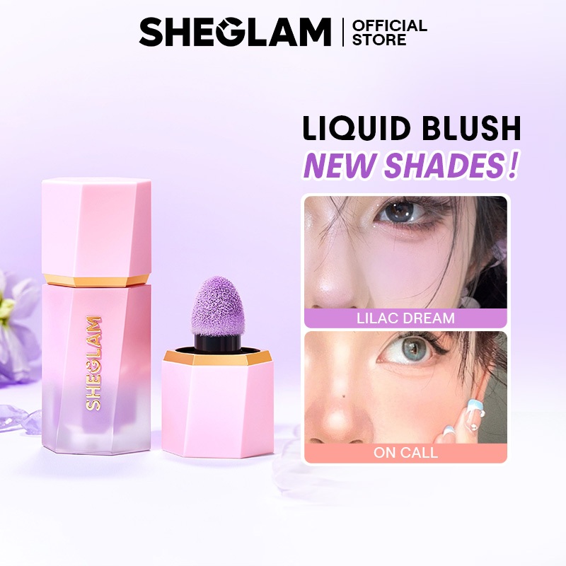 Sheglam Color Bloom Liquid Blush Natural Flush ติดทนนานน้ําหนักเบาสดใสหลายผสม Hydrating แต่งหน้า Liquid Fam