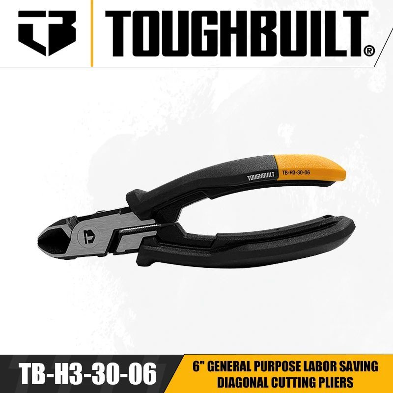 Toughbuilt TB-H3-30-06 6 "วัตถุประสงค์ทั่วไปประหยัดแรงงานคีมตัดแนวทแยงเครื่องมือมือ