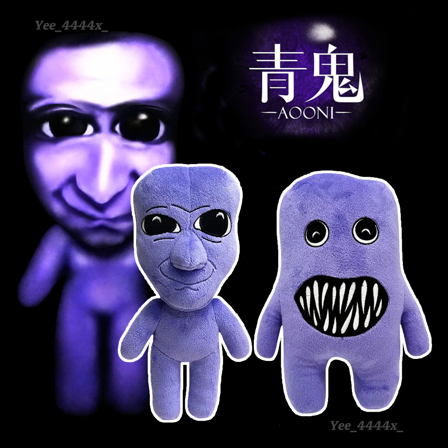 Ao Oni Plushies Aooni Fuwatty ของเล่นตุ๊กตาสยองขวัญ Goth รูปตุ๊กตาคอลเลกชันตกแต่งสําหรับโซฟาห้องนอน 