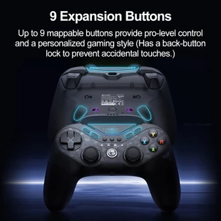 ACMER GameSir คอนโทรลเลอร์ไร้สาย T3 Pro สำหรับ Switch/PC/iOS/Android รองรับการเชื่อมต่อ Bluetooth/2.4G/แบบมีสาย พร้อมปุ่มปรับแต่งได้ 9 ปุ่ม, ไจโรสโคป 6 แกน, ทริกเกอร์แบบ Hall Effect และฟังก์ชัน NFC