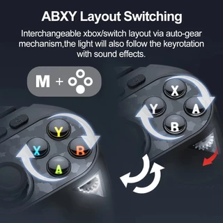ACMER GameSir คอนโทรลเลอร์ไร้สาย T3 Pro สำหรับ Switch/PC/iOS/Android รองรับการเชื่อมต่อ Bluetooth/2.4G/แบบมีสาย พร้อมปุ่มปรับแต่งได้ 9 ปุ่ม, ไจโรสโคป 6 แกน, ทริกเกอร์แบบ Hall Effect และฟังก์ชัน NFC