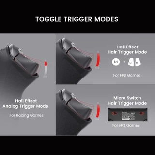 ACMER GameSir คอนโทรลเลอร์ไร้สาย T3 Pro สำหรับ Switch/PC/iOS/Android รองรับการเชื่อมต่อ Bluetooth/2.4G/แบบมีสาย พร้อมปุ่มปรับแต่งได้ 9 ปุ่ม, ไจโรสโคป 6 แกน, ทริกเกอร์แบบ Hall Effect และฟังก์ชัน NFC