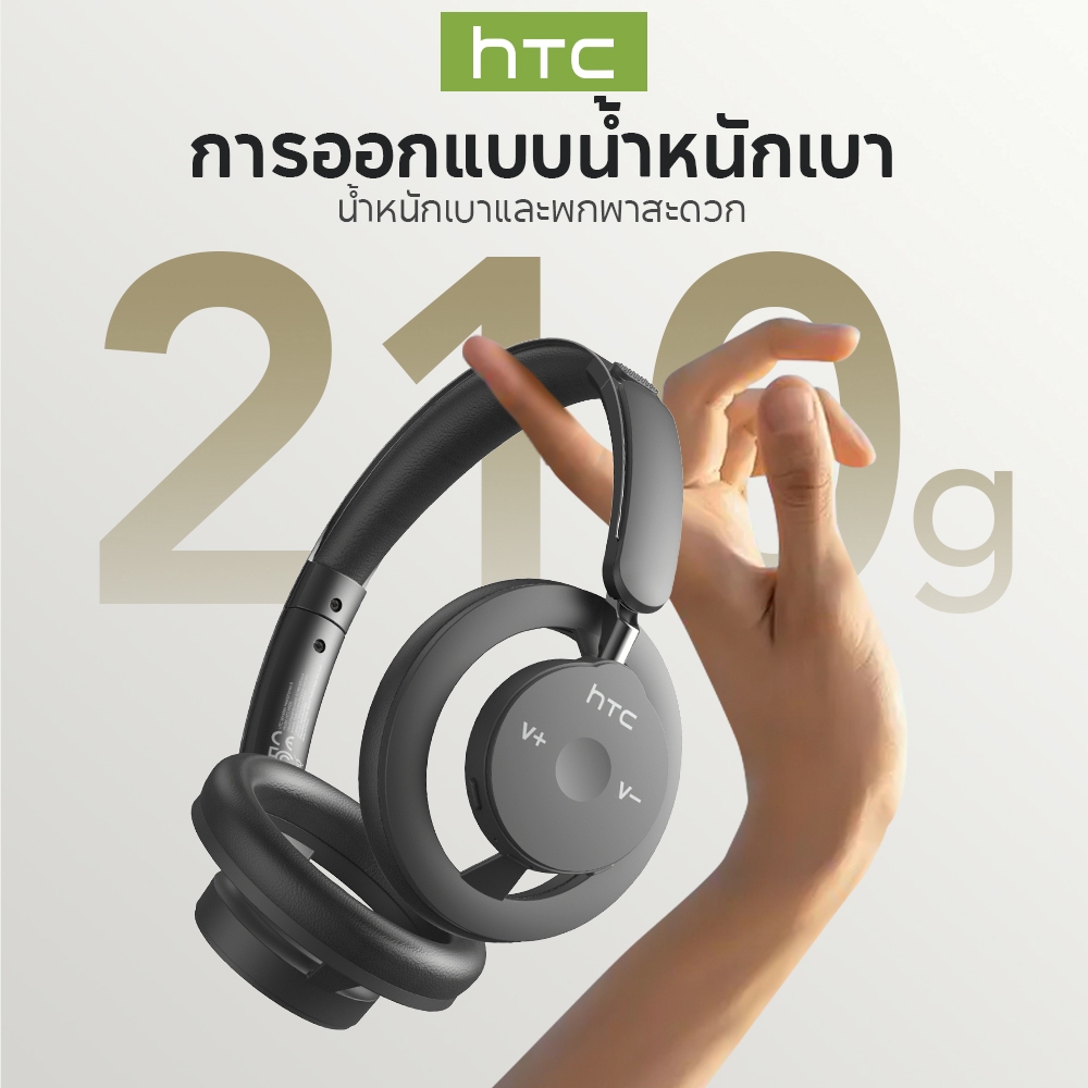 HTC HP06 Open Ear OWS Headphone Bluetooth 6.0 9D สเตอริโอ หูฟังครอบหู - รูปที่ 7