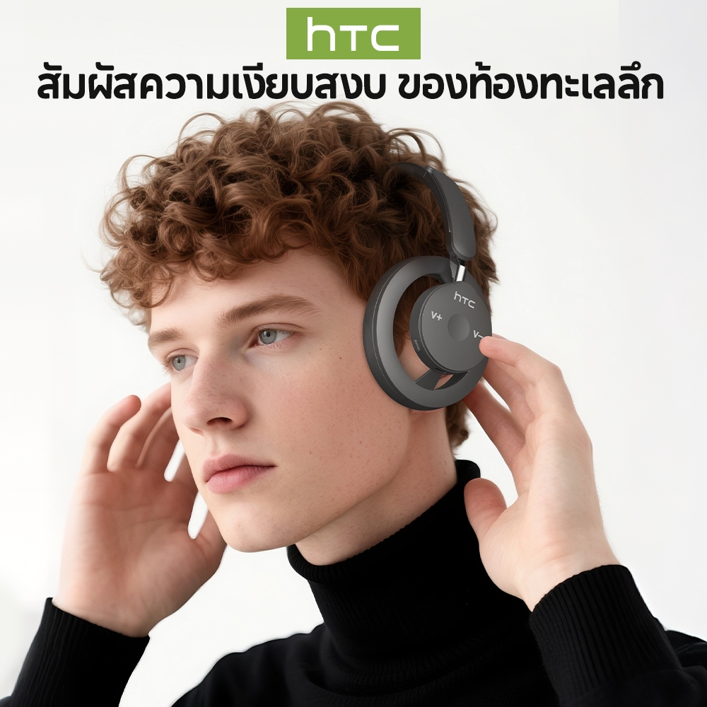 HTC HP06 Open Ear OWS Headphone Bluetooth 6.0 9D สเตอริโอ หูฟังครอบหู - รูปที่ 4