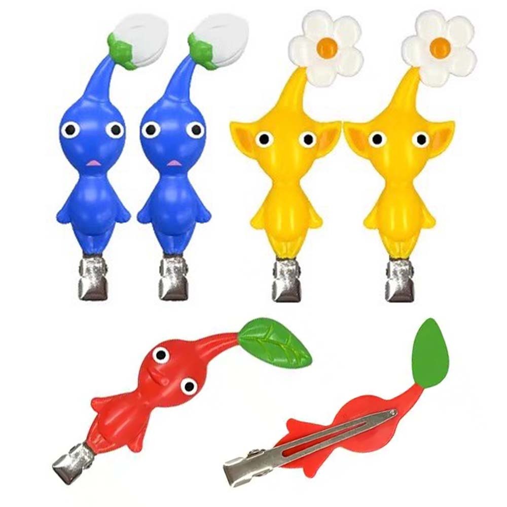 เกมน่ารัก Pikmin กิ๊บติดผม 2 ชิ้น สำหรับหญิงสาว Hairclip และ Hairpin