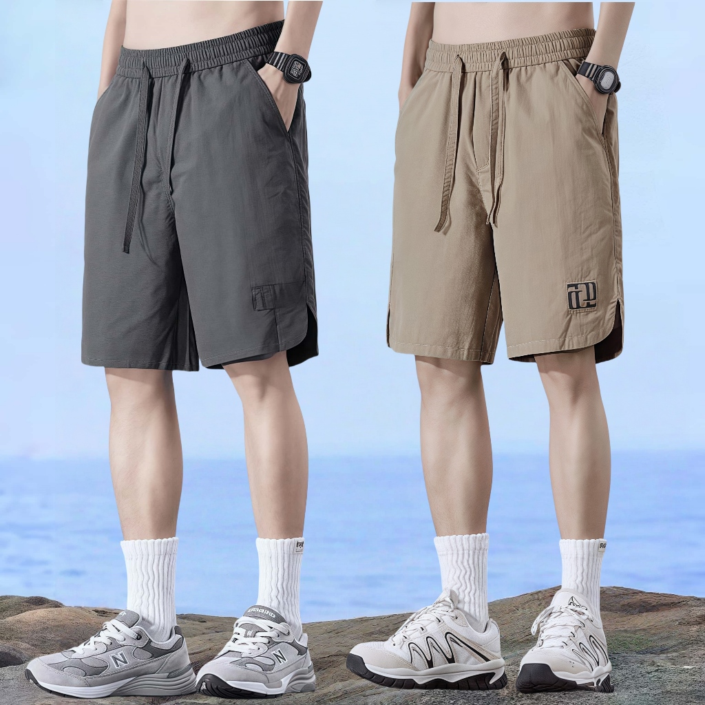 กางเกงขาสั้นชายเอวยางยืด ไซส์ใหญ่ M-5XL ลายพิมพ์ มีให้เลือก 4 สีเท่ๆ เก๋ๆ