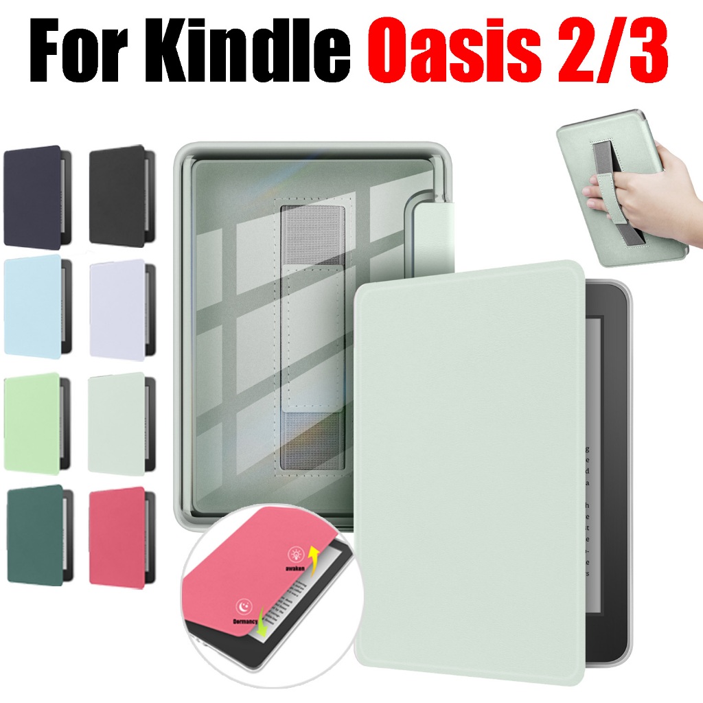 สําหรับ Kindle Oasis 2 3 (9th 10th) CN24W1 SBIN40 7.0 นิ้วอะคริลิคสมาร์ท Sleep โปร่งใสปกหลัง E-Reade