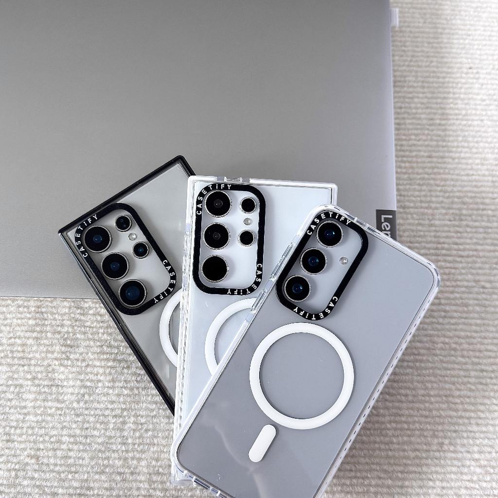 CT Samsung อะคริลิคฝาครอบแม่เหล็กสําหรับ Samsung S26/S25/S24/S23/S22 Ultra Plus เคสป้องกัน
