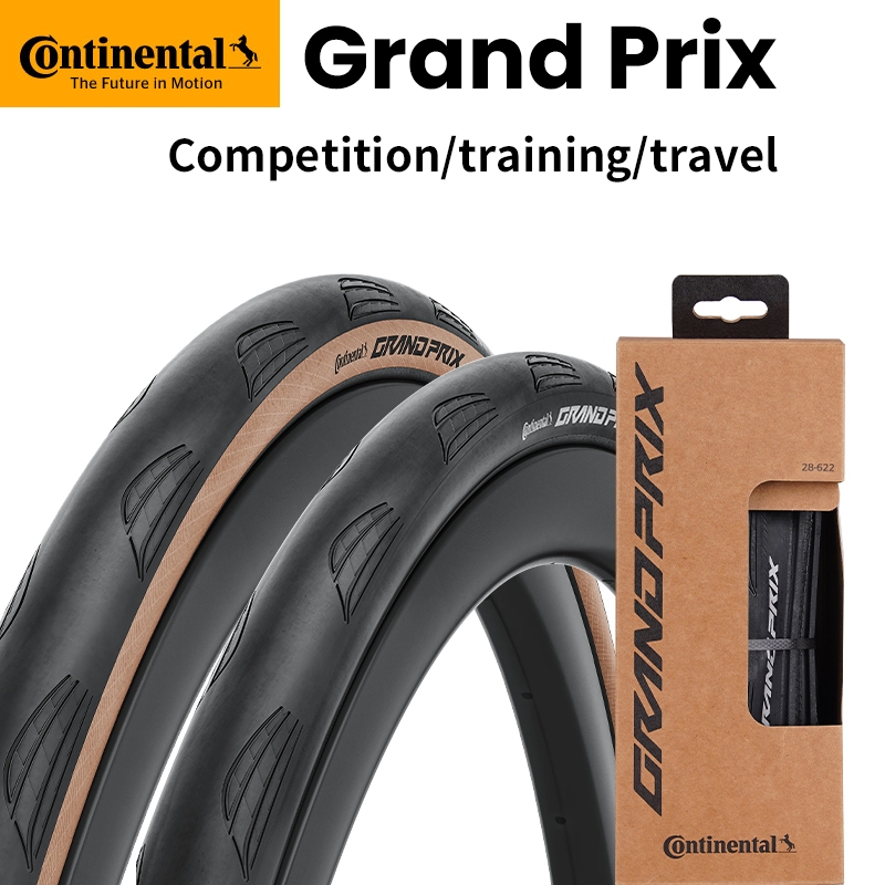 ยางจักรยาน Continental Grand Prix ขนาด 700 x 28C/30C แบบคลีนเชอร์ สีดำ Chili Compound