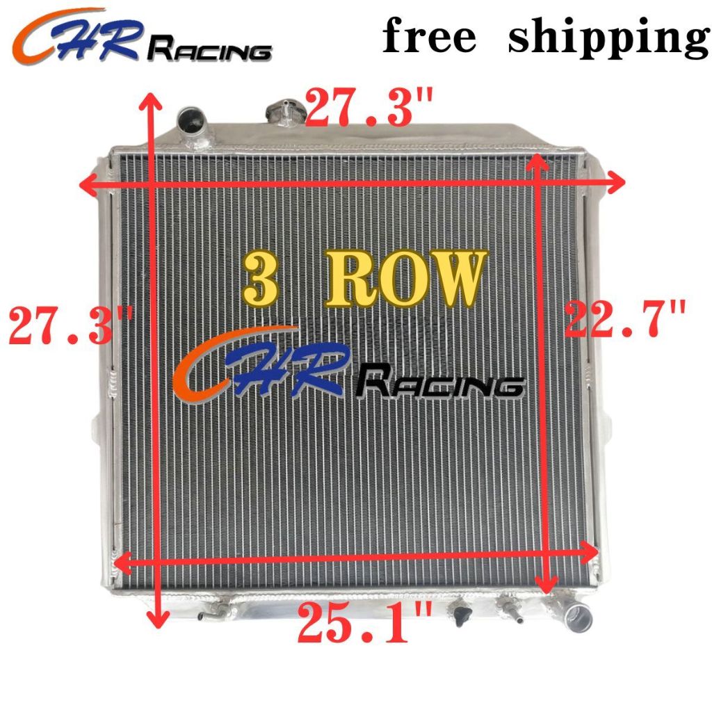 3 ROWS หม้อน้ําสําหรับ 1996-2002 Toyota Land Cruiser Prado KZJ90/95 ดีเซล 3.0TD