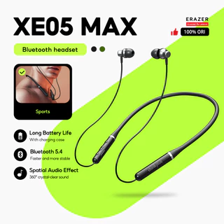 Lenovo หูฟัง Erazer XE05 Max หูฟังแม่เหล็กหูฟังกีฬาแบบคล้องคอบลูทูธ 5.4 IPX5 กันน้ําพร้อมไมโครโฟนเอียร์บัด