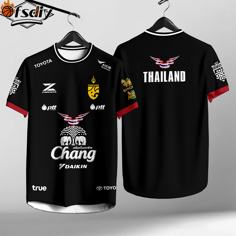 เสื้อฟุตบอลทีมชาติไทย สีเหลืองสดใส ระบายอากาศดีสำหรับแฟนๆ - รูปที่ 6
