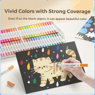 เอ็นมี่ คู่เคล็ดลับอะคริลิปากกามาร์กเกอร์80/60/48/36/24/12สีชุดนุ่มและดีแปรงเด็กปัจจุบัน