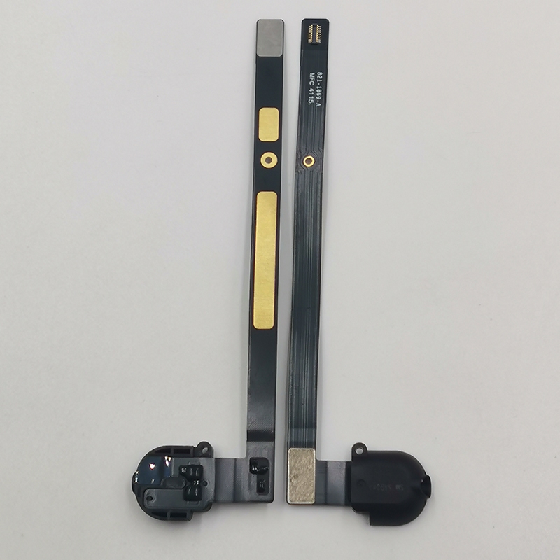 หูฟังปรับระดับเสียงแจ็คพอร์ต Flex สายริบบิ้นสําหรับ iPad 5 Air 1 iPad5 A1474 A1475 A1476 2017 2018 A1822 A1823 A1893 A1954 หูฟังสีขาวสีดําเปลี่ยนอะไหล่