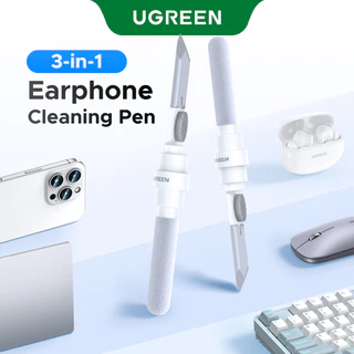 UGREEN อัพเกรดหูฟังปากกาทําความสะอาดมัลติฟังก์ชั่นปากกาซิลิโคน Nib แปรงนุ่มสําลีสีเทาสําหรับ iphone/ipad/earphone/คีย์บอร์ด/เมาส์