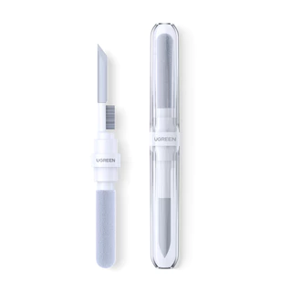 UGREEN อัพเกรดหูฟังปากกาทําความสะอาดมัลติฟังก์ชั่นปากกาซิลิโคน Nib แปรงนุ่มสําลีสีเทาสําหรับ iphone/ipad/earphone/คีย์บอร์ด/เมาส์