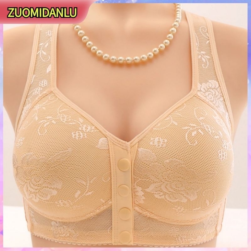 【ZUOMIDANLU】·เสื้อชั้นในสตรีไซส์ใหญ่แบบตะขอหน้าไม่มีห่วงเหล็ก เสื้อชั้นในป้องกันการหย่อนคล้อย