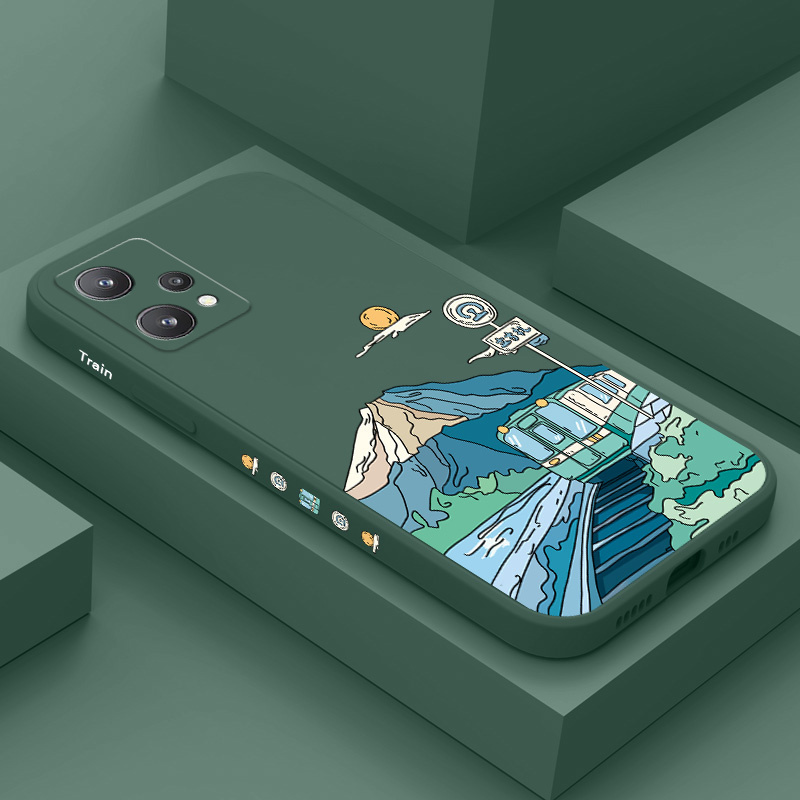เคสโทรศัพท์สําหรับ OPPO Realme 11 10 9i 9 10Pro Pro Plus 4G 5G ทิวทัศน์ถนนการออกแบบที่สร้างสรรค์ฝาครอบ