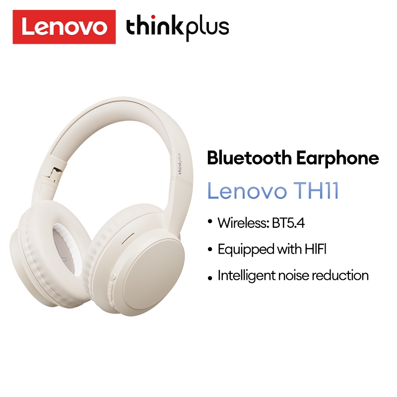 Lenovo Thinkplus TH11 TWS หูฟังสเตอริโอหูฟังบลูทูธชุดหูฟังเพลงพร้อมไมโครโฟนสําหรับ Android IOS PC
