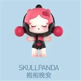 SP Series Pop Bean popmart Popbean skullpanda ชุดนอนชุดตุ๊กตาคอลเลกชันทั้งหมดมินิตุ๊กตาของขวัญ