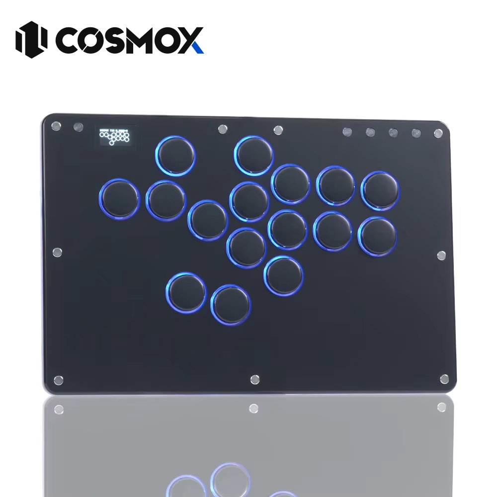 Haute42- COSMOX ครบรอบต่อสู้จอยสติ๊กสําหรับเล่นเกมอาเขต Leverless Controller สําหรับ PC/ PS4/PS5 สวิทช์ Hitbox Stick