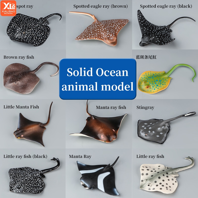 จําลองสัตว์ทะเล Manta Ray Aquarium Sea Life Stingray Devil Fish Ocean ของเล่นสัตว์รูปเด็กการศึกษาของเล่นของขวัญ