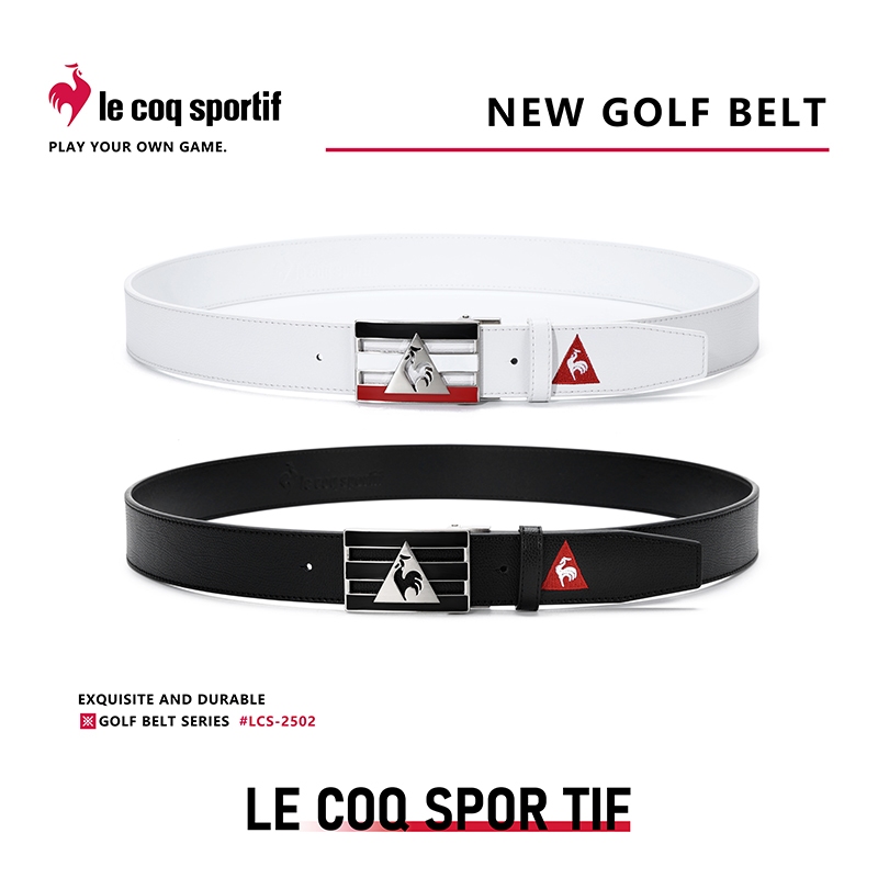 เข็มขัดกอล์ฟ Le Coq Sportive สำหรับทั้งชายและหญิง หนังCowhide พร้อมส่งจากจีน (7~10วัน)