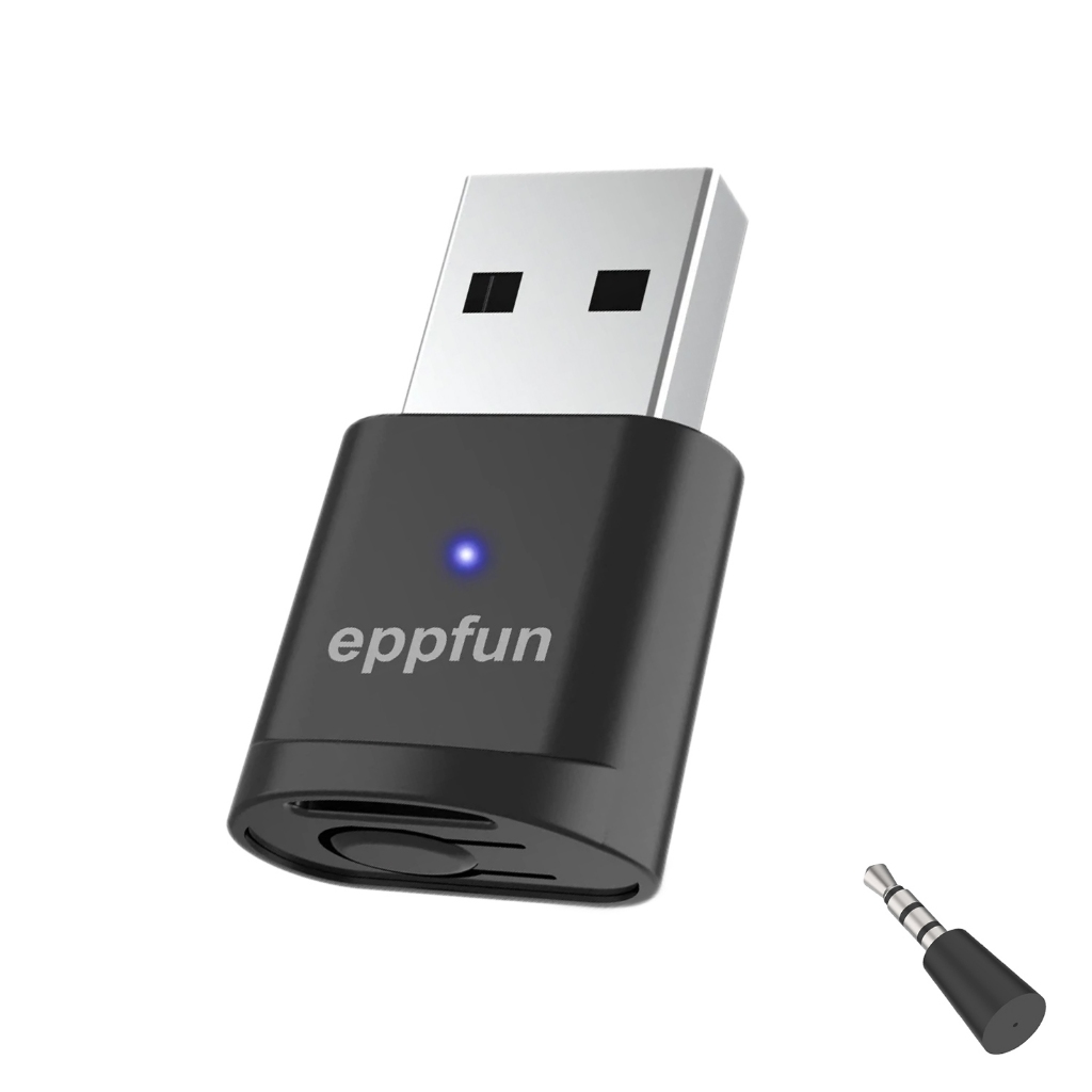 อะแดปเตอร์ส่งสัญญาณเสียง USB, Bluetooth 5.2, aptX Adaptive/aptX HD/aptX LL/aptX/SBC One-to-Two Plug 