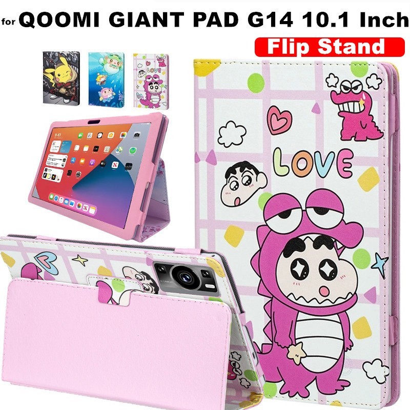 for QOOMI GIANT PAD G14 10.1 Inch Case Flip Foldable Lighter Thinner PU Leather Android Flip Stand C