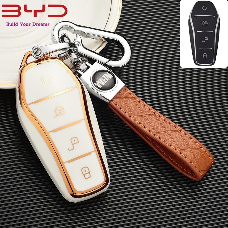 TPU ฝาครอบกุญแจรถสําหรับ BYD Atto 3 /Dolphin/Seal/sealion 7/Dolphin mini/Shark/M6/atto2/seal 5 Keyless สมาร์ท Entry key