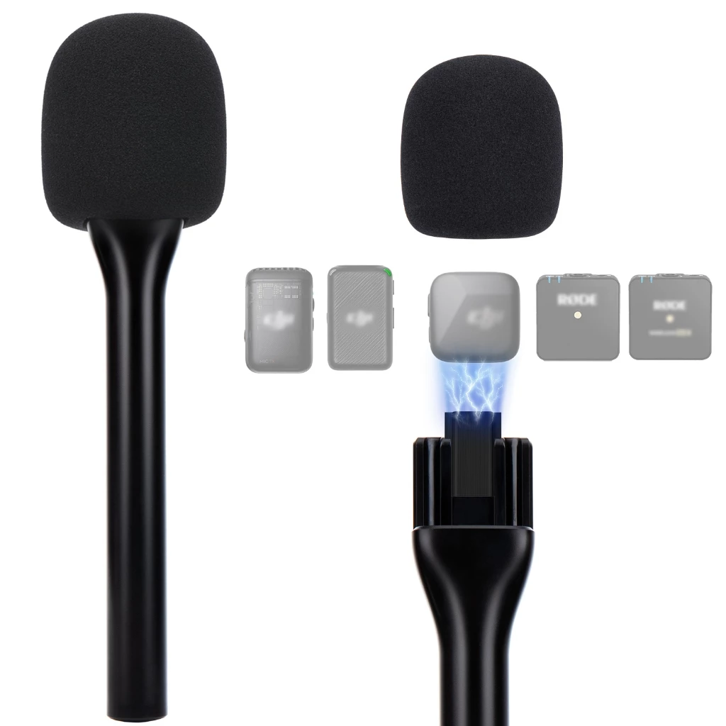 ที่วางไมโครโฟนไร้สายแม่เหล็กสําหรับ DJI Mic Mini, ขาตั้งไมโครโฟนสําหรับ DJI Mic1/2 DJI Mic 3, ขาตั้งสัมภาษณ์ไมโครโฟนมือถือแบบพกพาสําหรับ Rode ไร้สาย Micro/GO 2/ME/Pro