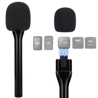 ที่วางไมโครโฟนไร้สายแม่เหล็กสําหรับ DJI Mic Mini, ขาตั้งไมโครโฟนสําหรับ DJI Mic1/2 DJI Mic 3, ขาตั้งสัมภาษณ์ไมโครโฟนมือถือแบบพกพาสําหรับ Rode ไร้สาย Micro/GO 2/ME/Pro