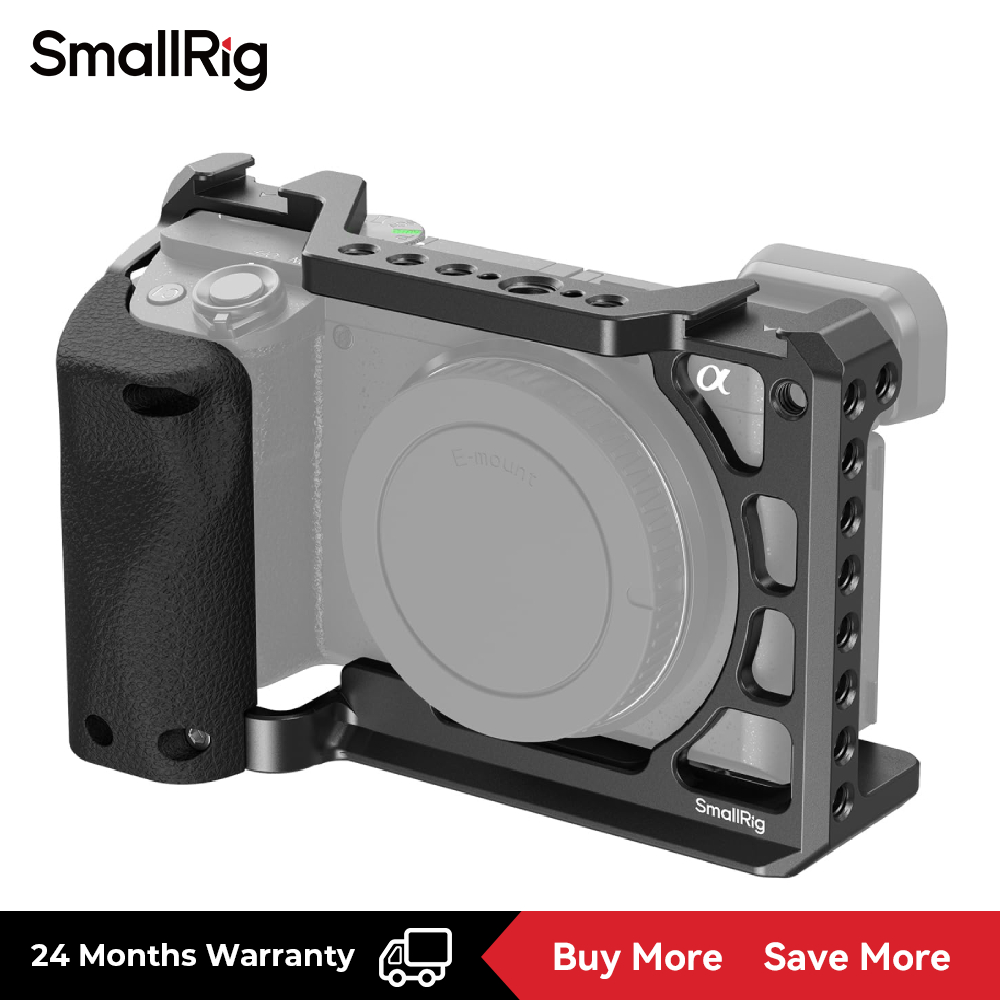 SmallRig Cage with Silicone Handle for Sony A6100/A6300/A6400 Camera 3164