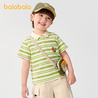 บาลาบาลาเด็กชายโปโลเสื้อยืดเด็กฤดูร้อนพื้นฐานผ้าฝ้ายเสื้อ202…