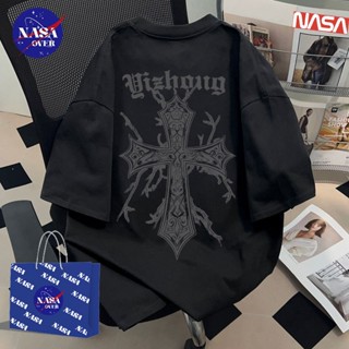 【พร้อมส่ง】🔥NASA ใส่ได้ทั้งชายหญิง คอกลม เสื้อ ทรงโอเวอร์ไซส์…